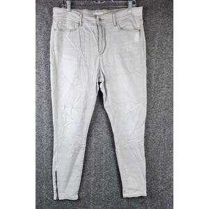 Denizen Jeans Womens 14 High-Rise Ankle Skinny Gray Ankle Zip EUC